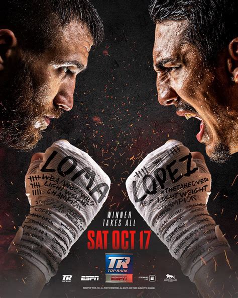 Lomachenko-Lopez fight poster released, is actually good - Bad Left Hook