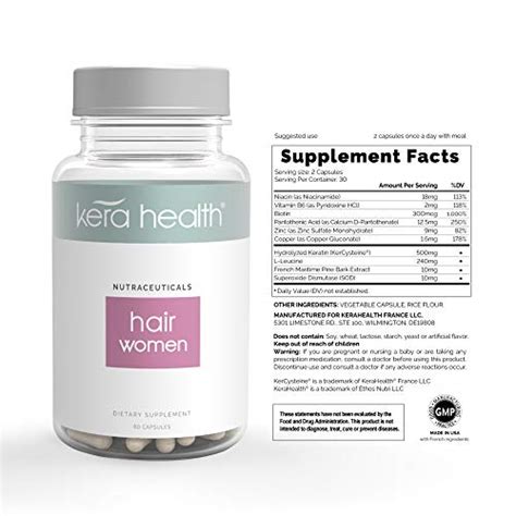 Kerahealth Multipack Hair Loss Thinning Vitamin Supplement Treatment ...