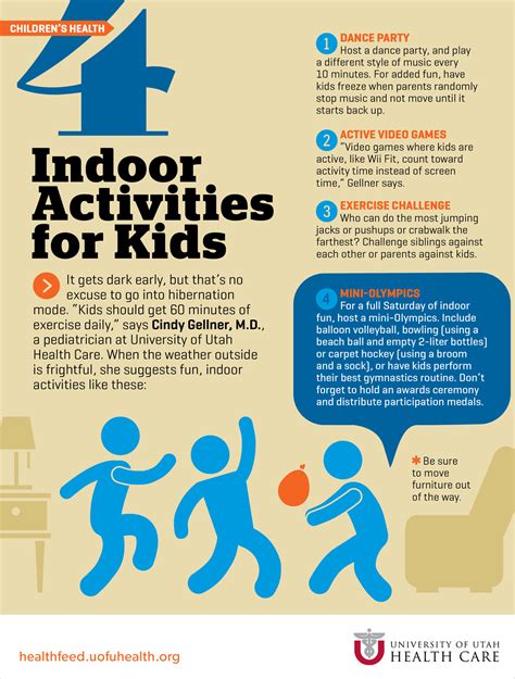 4 Indoor Activities for Kids | University of Utah Health