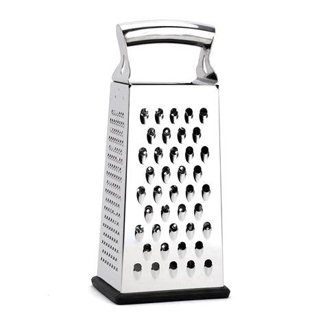 Cheese Grater, Garlic Stainless Steel Hand Box Grater - Walmart.com ...