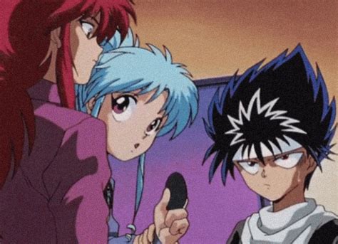 hiei with other people: ☠️🗡⛓ meanwhile, hiei with kurama: 🛡🗡😡 : r ...