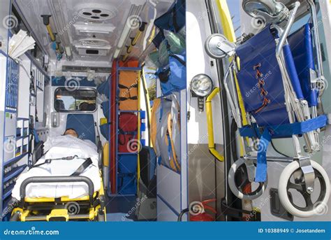 Ambulance Equipment In Emergency Vehicle Royalty Free Stock Images ...