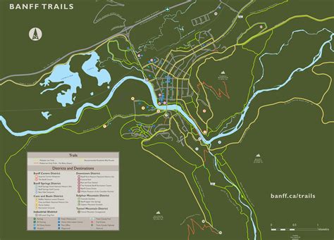 Hiking Trail Map Banff National Park | Adventure Outdoor