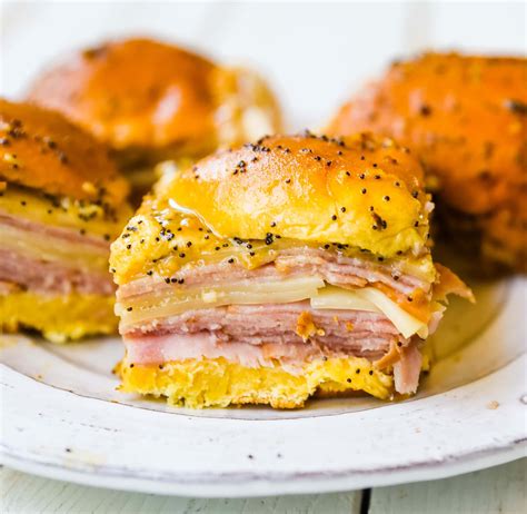 Baked Ham and Cheese Sliders – Modern Honey