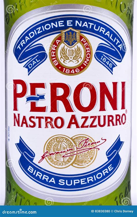 Peroni Label on Lager Bottle Editorial Image - Image of drinking, full ...