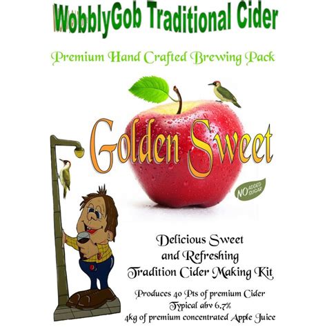 WobblyGob - Golden Sweet - Traditional Cider making kit - DO IT AT HOME LTD