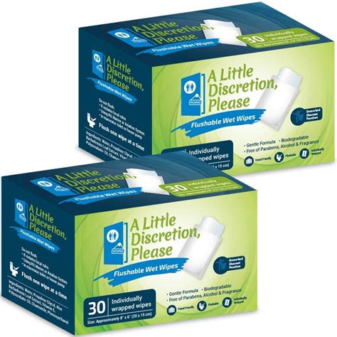 A Little Discretion, Please | Individually Wrapped Flushable Wipes For ...