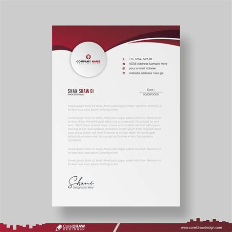 Download Corporate Letterhead Template With Logo Design Free CDR ...