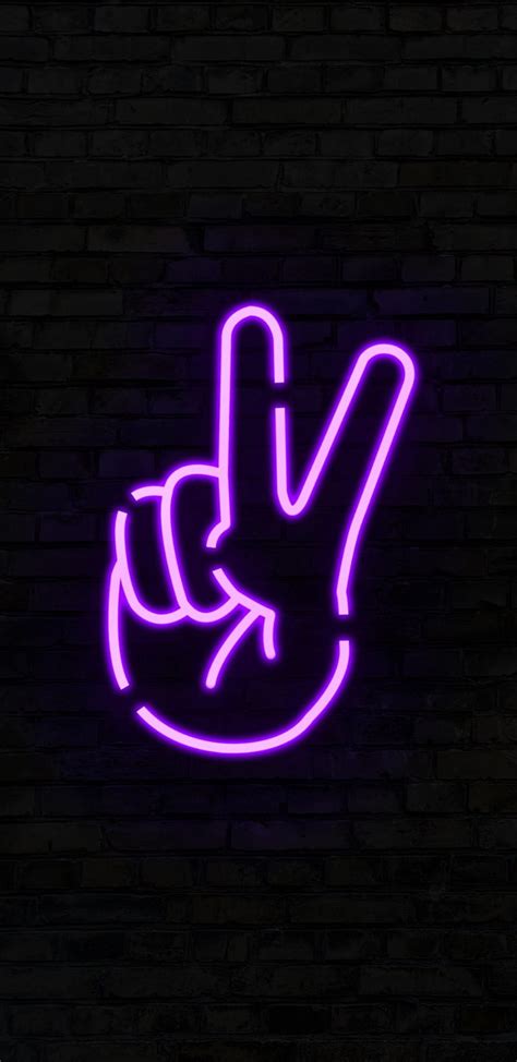 Peace Neon Sign, ScenaTiix, NeonSign, Pink, Purple, HD phone wallpaper ...