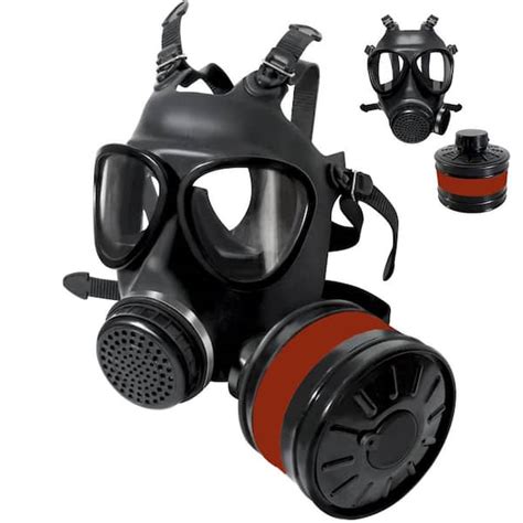 Dyiom Full Face Respirator Mask, Gas Mask with 40mm Activated Carbon ...