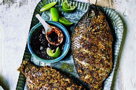 Whole Grilled Tilapia by Zoe Adjonyoh