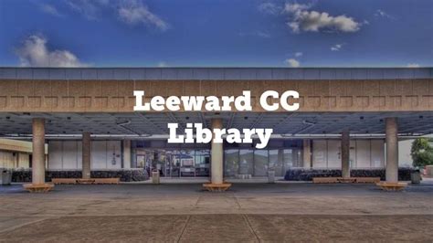 Leeward CC Library NSO 2016 - YouTube