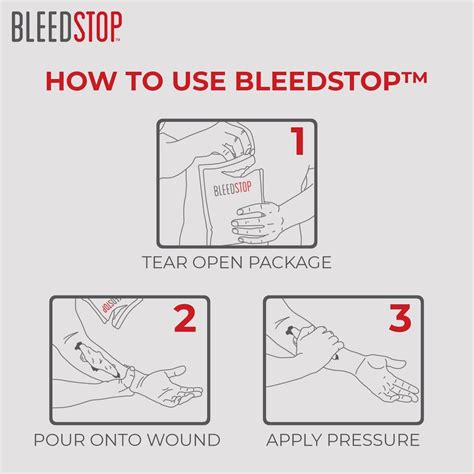 Bleed Stop First Aid Powder Packs - 15g - Rapidly Stop Bleeding - 4 Pack