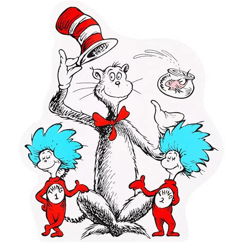 Cat in the Hat Cutouts 24ct - Dr. Seuss | Party City Canada