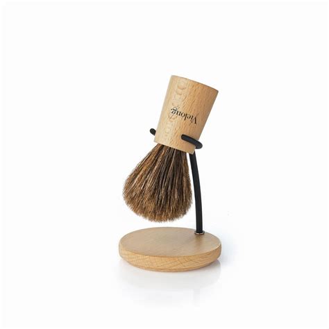 Vielong Small Nördik Brown Horsehair Shaving Brush with Stand | A ...