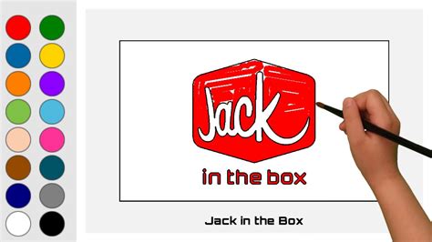 Coloring Jack in the Box Logo - YouTube