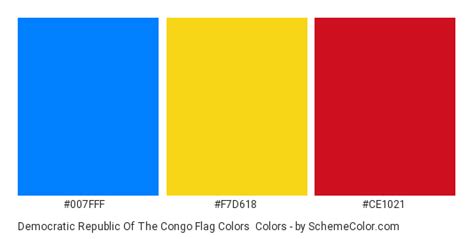 Democratic Republic Of The Congo Flag Colors » Country Flags ...