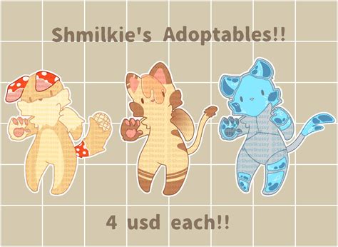 Furry Adoptables!! by Xhiell on DeviantArt