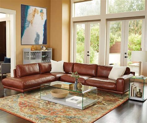 Brown Leather Couch Living Room, Brown Leather Sofa, Living Room ...