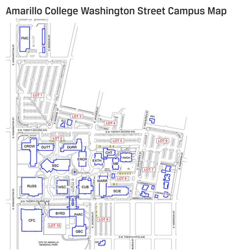 Amarillo College Campus Map – Map Vector