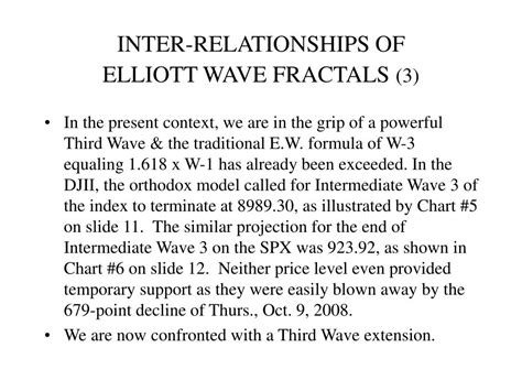 PPT - ELLIOTT WAVE TIME AND PRICE PROJECTIONS PowerPoint Presentation ...