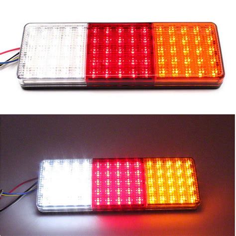 2pcs Car styling Quality Asssured 12V 75 LED Truck Tail Light Warning ...