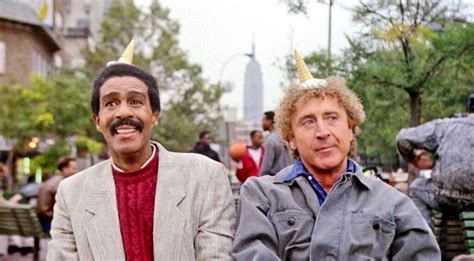 Comedy legends Richard Pryor and Gene Wilder enjoying an ice cream each ...