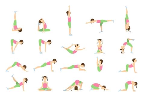 Free Vector | Yoga for kids Isolated poses and asanas for children on ...