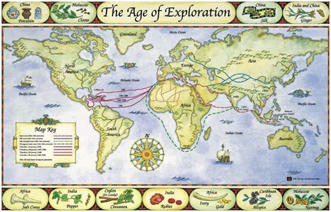 Map Of Early European Explorers