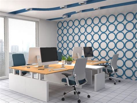 Office wallpaper in your commercial interior design - Wallscape ...