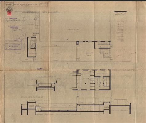 Elaborato a firma dell'architetto Castagnoli "Piscina pensile sul ...