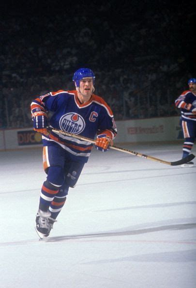 Mark Messier of the Edmonton Oilers skates on the ice during an NHL ...