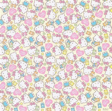 Hello Kitty Pattern Wallpaper - IMAGESEE