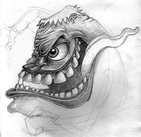 Hot rod monster sketch by gcoghill on DeviantArt