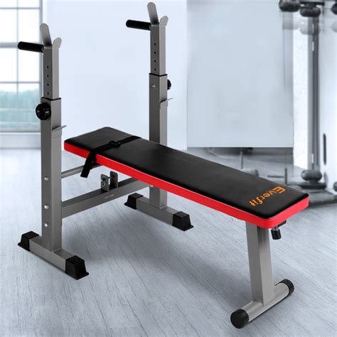 Everfit Weight Bench Squat Rack Bench Press Home Gym Equipment 200kg