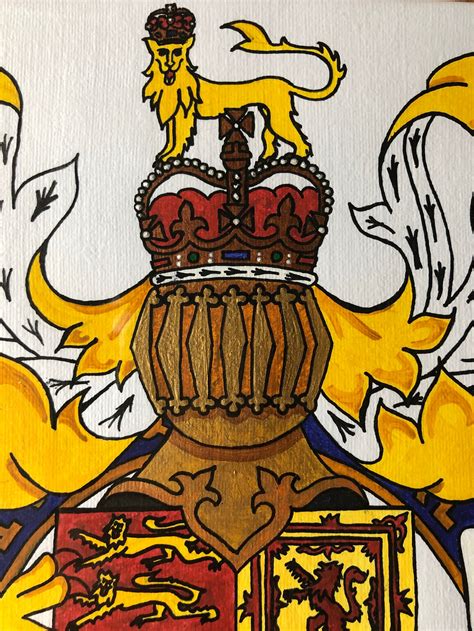 British Royalty Heraldic Coat of Arms // Royal Heraldry - Etsy