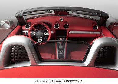 Modern Convertible Car Interior Without Roof Stock Photo 2193022671 ...