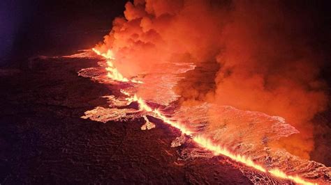 Volcano erupts near evacuated town in Iceland - The Japan Times