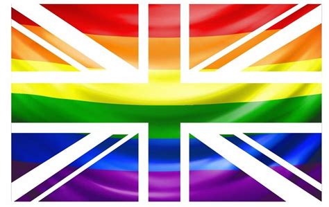 UK British Union Jack Flag Design With LGBT Gay Pride Rainbow Flag ...