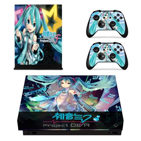 Anime Cute Girl Hatsune Miku Xbox One X Skin Sticker Cover ...