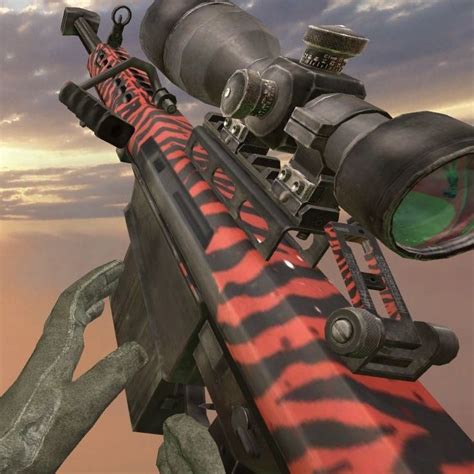 Red Tiger Camo Gun