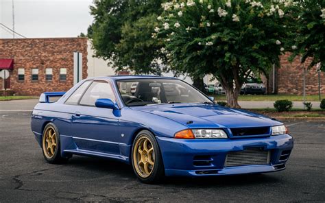 Download wallpaper 3840x2400 nissan skyline r32, nissan, car, blue ...