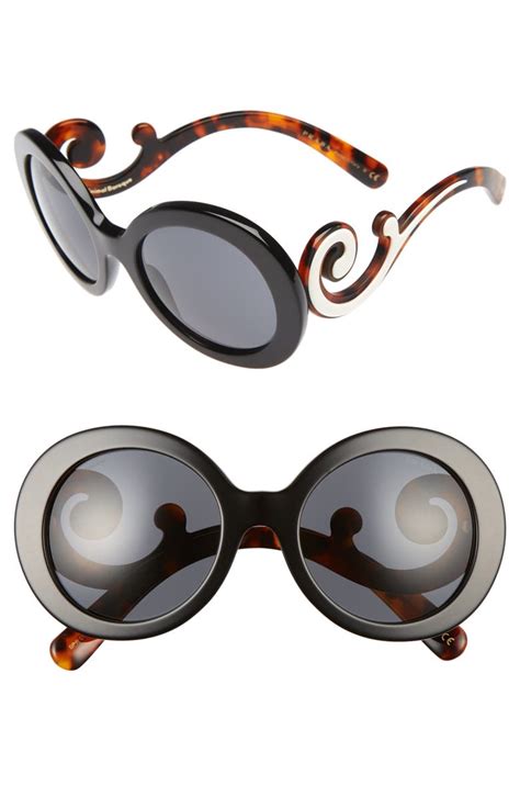 Prada 55mm Round Sunglasses | Nordstrom