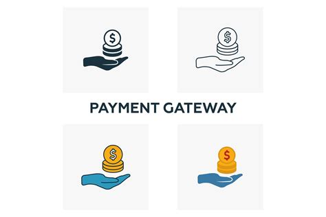 Payment Gateway Icon Set Graphic by aimagenarium · Creative Fabrica