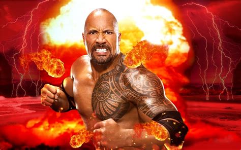 Wrestling Super Stars: The Rock Latest HD Wallpapers 2013