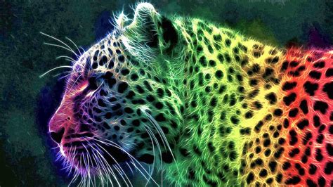 Rainbow Cheetah Wallpaper | Best Windows 7 Wallpapers