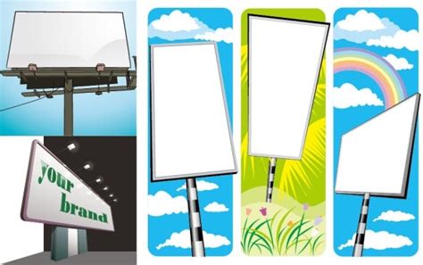 Blank billboard vector Vectors graphic art designs in editable .ai .eps ...