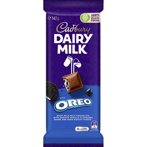 Cadbury Dairy Milk With Oreo 162g | Woolworths