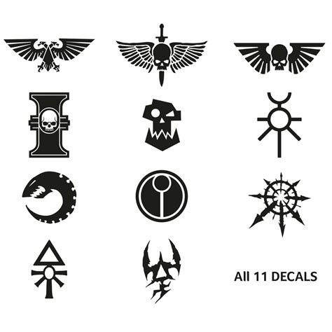 Warhammer 40K Factions Set, Car Decals, Bumper sticker, Wall Decal ...