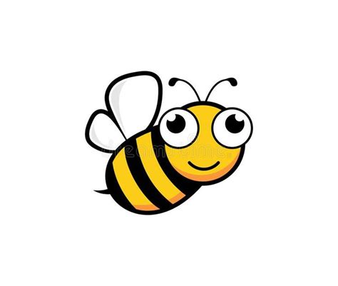 Cute honey bee mascot character vector logo design inspiration. Cute ...